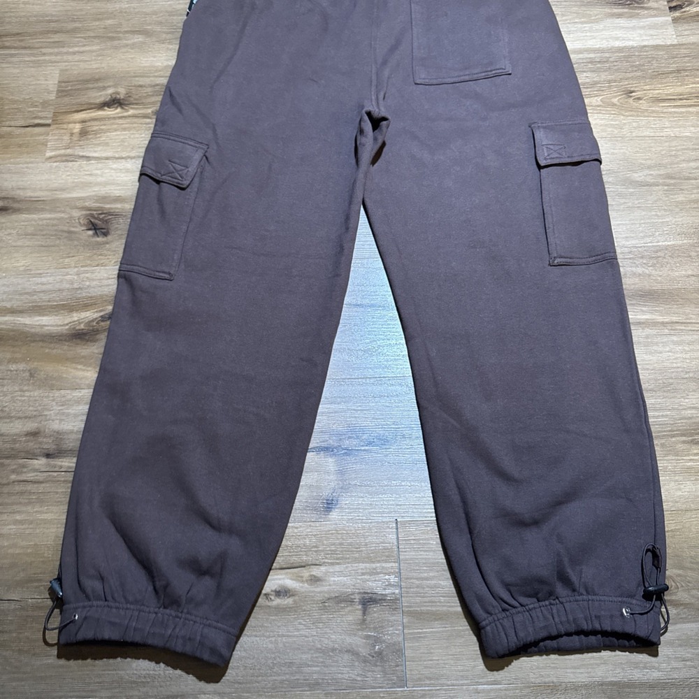 NWT Vintage Southpole Sweatpants Mens XL Brown Baggy Cargo Y2K Oversized Hip Hop - Picture 16 of 16